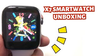 X7 SMARTWATCH UNBOXING amp INITIAL REVIEW  ENGLISH [upl. by Auburn578]