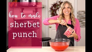 How to Make SHERBET PUNCH Easy Drink Recipe [upl. by Allisurd]