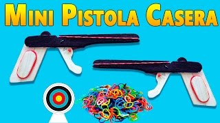 Como Hacer una Mini Pistola Casera Dispara Ligas [upl. by Une]