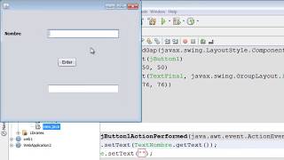 Uso de JTextfield y JLabel en java [upl. by Nitneuq]