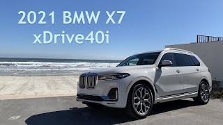 2021 BMW X7 xDrive40i Review [upl. by Yeslah]