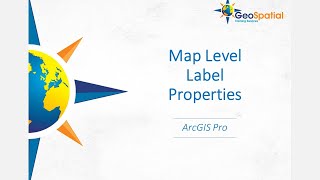 Map Level Label Properties ArcGIS Pro [upl. by Ahsatniuq]