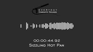 Rapid Sizzling Hot Pan  HQ Sound Effects [upl. by Oenire]