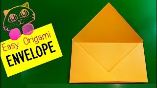 Super easy Origami Envelope Tutorial [upl. by Kaenel]