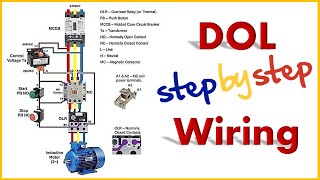 3 Phase DOL Starter Wiring Diagram  DOL Starter Best Tutorial [upl. by Revart736]