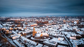 Wageningen in winter  cinematic drone video [upl. by Aiden275]