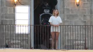 James Bond  No Time To Die Léa Seydoux shooting a balcony scene in Matera Italy compilation [upl. by Trebla]