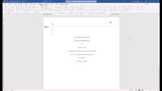 APA Style 7th Edition Student Paper Formatting [upl. by Asilegna]