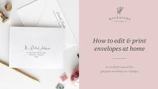 How to edit and print envelopes at home [upl. by Sualocin727]