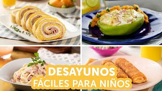 Desayunos fáciles para niños  Kiwilimón [upl. by Suivatal367]