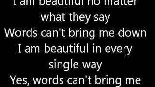 Beautiful christina aguilera lyrics [upl. by Soulier315]