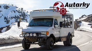 Autarky 4x4 Offroad Expedition Van Tour Lightweight Off grid Luxury Campers [upl. by Sedecrem]