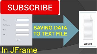 Insert data to txt file in JFrame using Netbeans [upl. by Vetter]