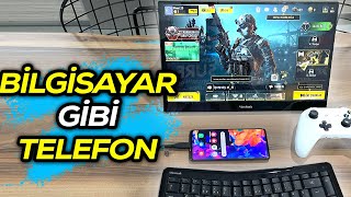 Telefonu bilgisayar gibi kullanmak  Tek kablo ile oyun konsolu bilgisayar ve fazlasını yapın [upl. by Ringsmuth]