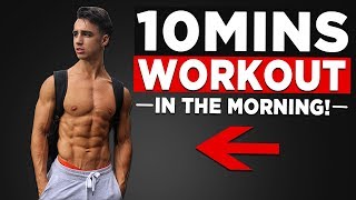 10 MIN MORNING WORKOUT NO EQUIPMENT BODYWEIGHT WORKOUT [upl. by Shig]