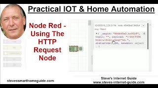 Node Red Using The HTTP Request Node [upl. by Anaitat]