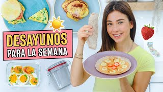 5 Desayunos Saludables Fáciles y Económicos🥞I Yovana [upl. by Buderus]