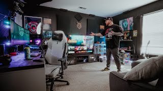 My DREAM Gaming Setup  Stream Room Tour [upl. by Aidnyc]