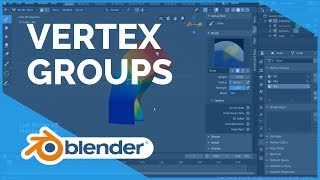 Vertex Groups  Blender 280 Fundamentals [upl. by Ynolem]