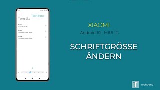 Schriftgröße ändern  Xiaomi Android 10  MIUI 12 [upl. by Jasun538]