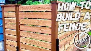 How To Build A Fence  DIY PRIVACY FENCE [upl. by Anatol737]