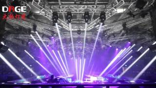 Night club lighting show DAGE Lights 7r beam moving head [upl. by Woodrow]