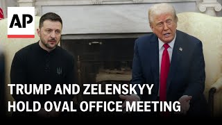 Trump and Zelenskyy hold Oval Office meeting [upl. by Branch]