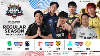 🔴 LIVE  MPL PH S15  FILIPINO  Week 1 Day 2 [upl. by January]