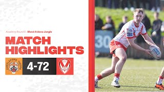 Highlights Castleford vs Saints  Academy RD5 [upl. by Ariaek]