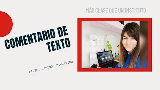 Cómo hacer un COMENTARIO DE TEXTO  TRUCOS [upl. by Junieta]