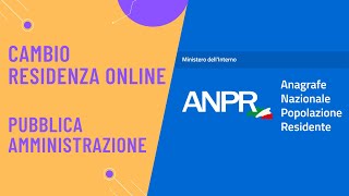 Come cambiare residenza online [upl. by Otrebide177]