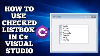 CheckedListBox c  checked List box c  C Checked List Box Control [upl. by Maury304]