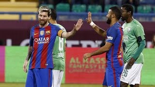 HIGHLIGHTS Friendly in Qatar AlAhly  FC Barcelona 35 [upl. by Solley]