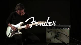 Fender American Elite Stratocaster HSS Shawbucker Olympic Pearl  Gear4music demo [upl. by Aitret]