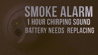 Smoke Alarm Battery Needs Replacing Low Battery 1 Hour Annoying Chirping Sound [upl. by Toscano]