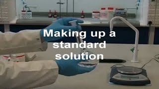 Preparing a standard solution  Chemistry [upl. by Tandie]