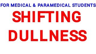 SHIFTING DULLNESS  CLINICAL LAB [upl. by Bashemath479]