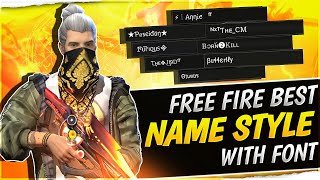 Free Fire Stylish Name Design  How To Make Stylish Name  Free Fire Name Style [upl. by Mildrid]