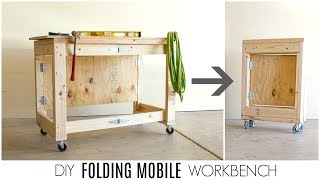 DIY Folding Mobile Workbench [upl. by Arianna]