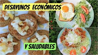 Desayunos económicos y saludables Menos de 1 USD [upl. by Leahciam]