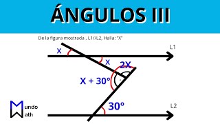 Ángulos III  Rectas paralelas con Rectas secantes  Geometría [upl. by Boff]