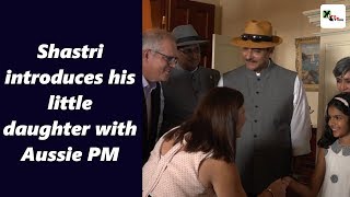 Watch Ravi Shastri introduces his sweet little daughter to Australian PM [upl. by Winfred]