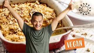 Kartoffelauflauf mit Gemüse Rezept  Vegan [upl. by Ray]