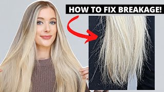 How to Fix Hair Breakage Damaged Hair to Healthy Hair Care Tips [upl. by Ecnaralc]