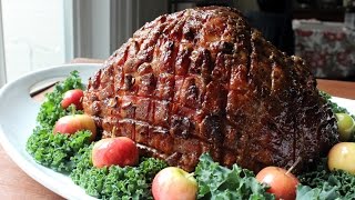 Crispy HoneyGlazed Ham  How to Make a Honey Baked Holiday Ham [upl. by Ihcekn]