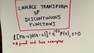 Laplace Transform Involving Heaviside Functions [upl. by Deirdra]