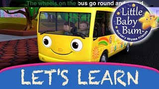 Learn with Little Baby Bum  Wheels on The Bus Part 1  Nursery Rhymes for Babies  Songs for Kids [upl. by Ljoka756]