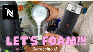 How To Foam Milk With Aeroccino 3 Make Coffee With Foam Tips amp Tricks  Easy Foamed Latte Recipe [upl. by Lletnom]