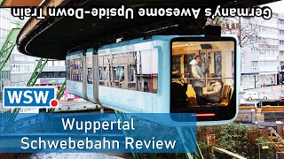 Germanys Awesome UPSIDEDOWN Train  Wuppertal Schwebebahn Trip Report [upl. by Enirhtak615]