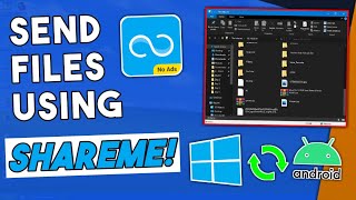 How to Send Files from Phone to PC Using ShareMe  Easy Tutorial [upl. by Retsim]